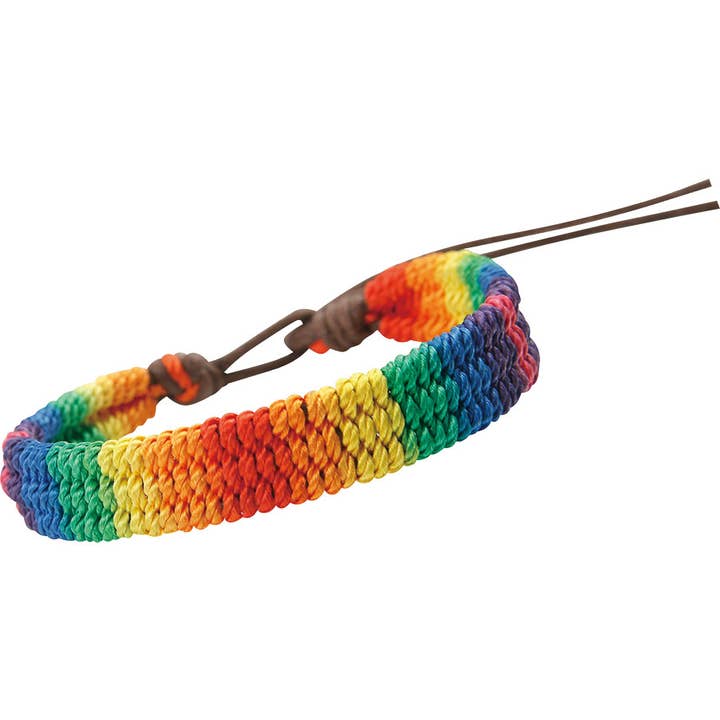 Puka Creations - Wholesale Woven/Braided Bracelet - Rainbow Friendship Bracelets