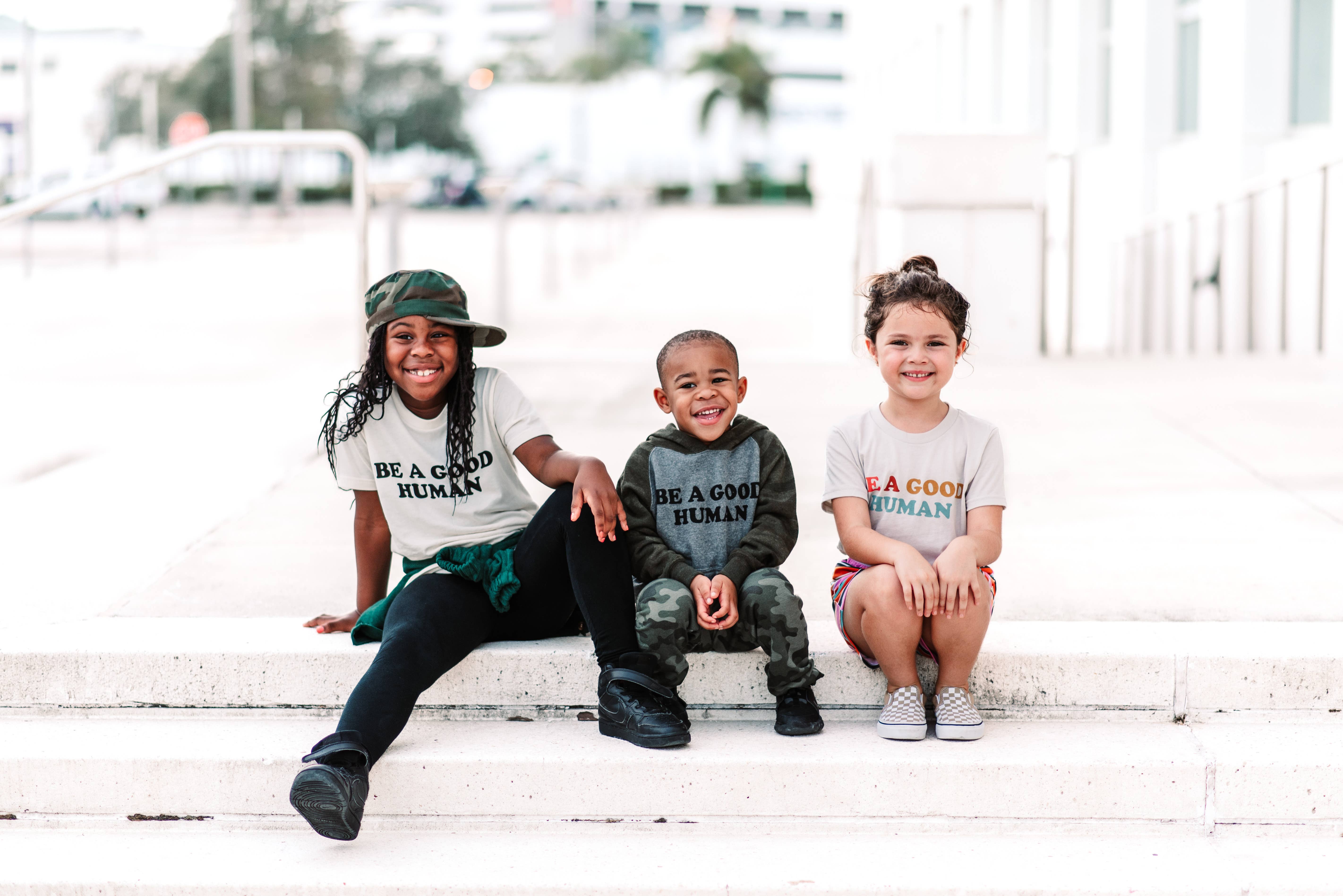 Rivet Apparel Co. - Wholesale Hoodie - Kids - Be a Good Human Kids Pullover Hoodie2