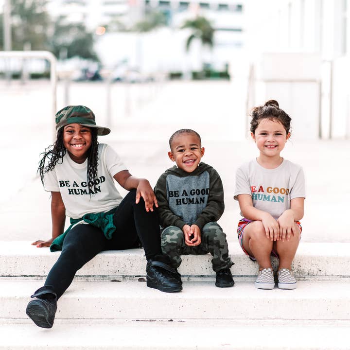 Rivet Apparel Co. - Wholesale Hoodie - Kids - Be a Good Human Kids Pullover Hoodie2