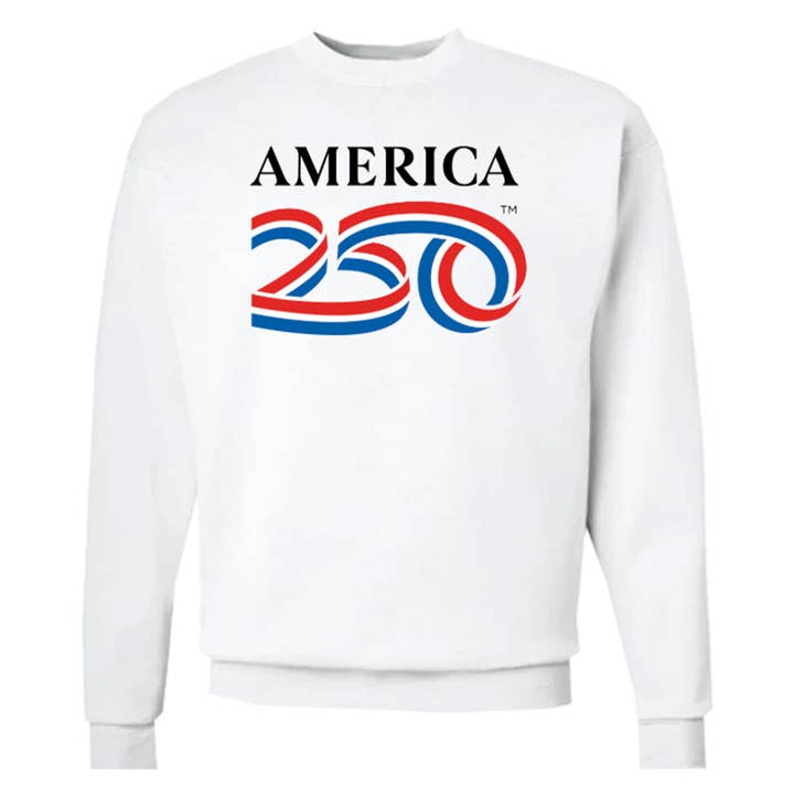 Classic Crewneck Sweatshirt, White for wholesale by America250