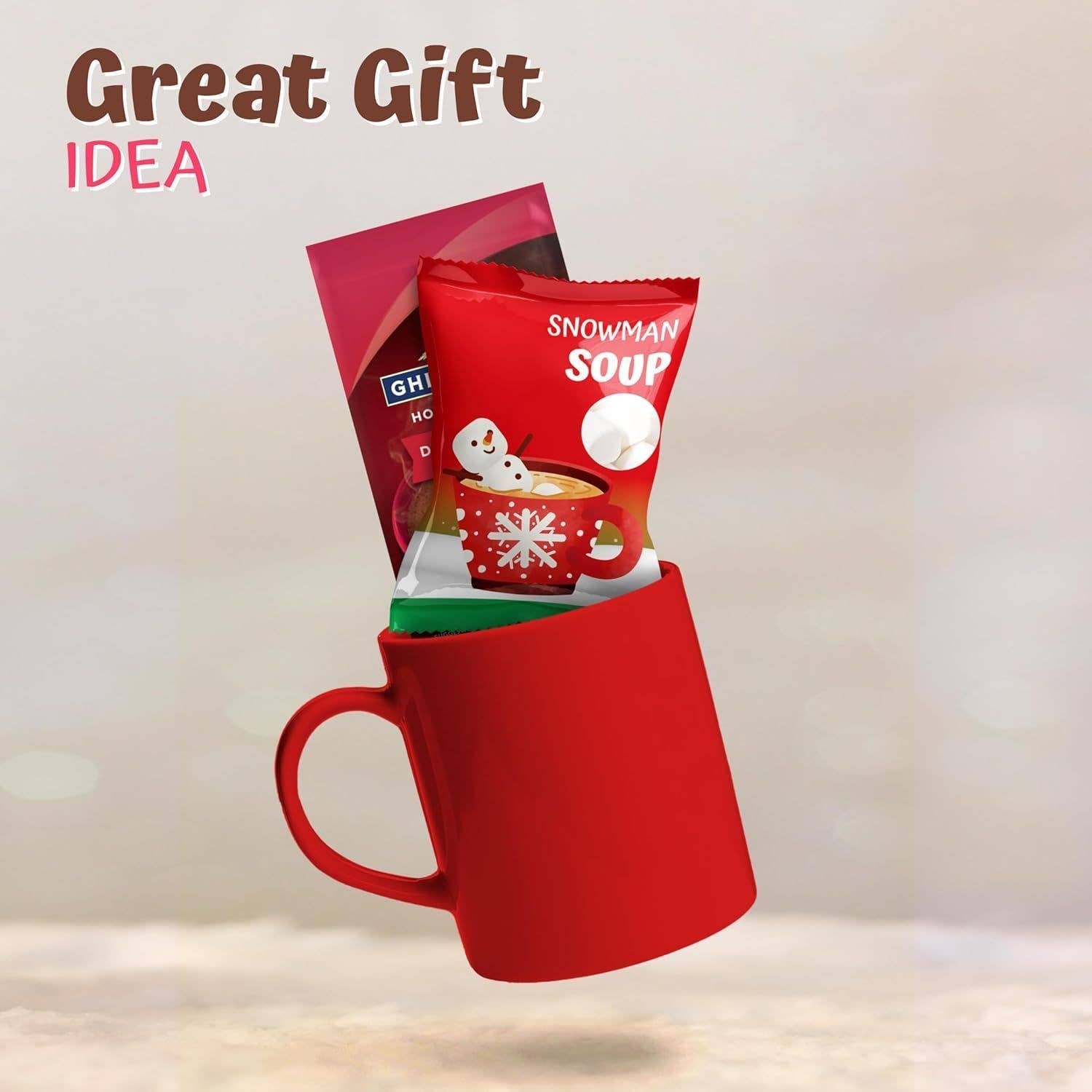 4E's Novelty - Wholesale Puffed Snack - 4E's Snowman Soup Mini Marshmallows 50-Pack, Hot Cocoa Toppe2