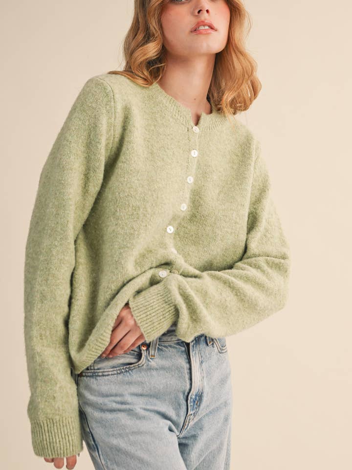 &MERCI - Wholesale Cardigan - Women's - MARLED KNIT SWEATER CARDIGAN MSW112482