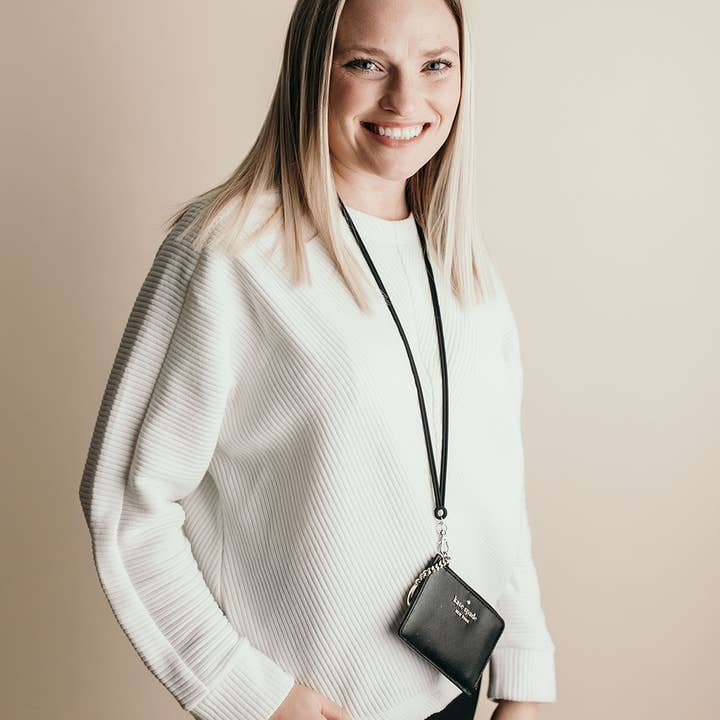 Three Little Tots – Großhandel Schlüsselband – Unisex – Schwarzes Silikon-Lanyard für Ausweise, Masken, Kets & mehr