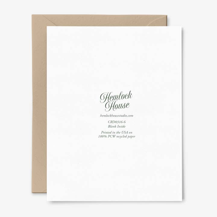 Hemlock House Studio - Wholesale Christmas Card - Merry Christmas Birds | Holiday Card | Vintage Art