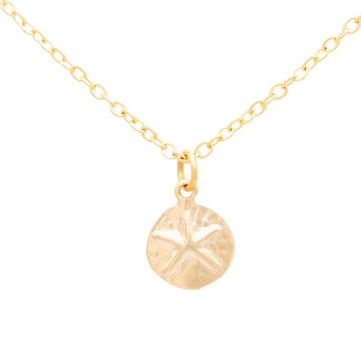 Sand Dollar Charm Pendant Necklace Gift Giving, Ocean, Beach for wholesale by Rebecca Accessories LLC
