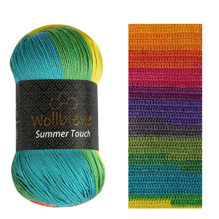 Wollbiene – Engroshandel Garn – Woolbee Summer Touch batik med farvegradient i uldgarn18