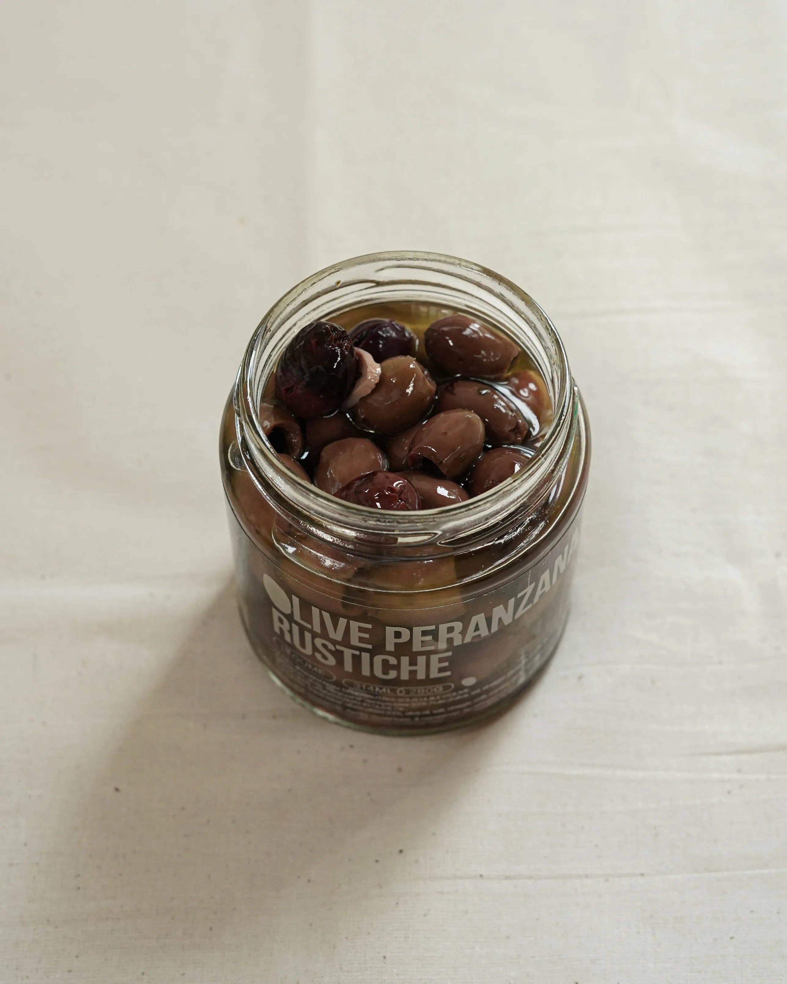 OLIO DI SERRA - Wholesale Olives - Pitted Rustic Peranzana Olives - Pitted "Rustic" Peranzana Olives in Olive Oil (280g)3