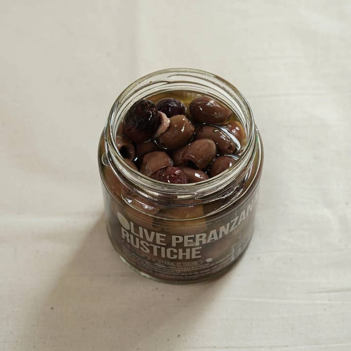 OLIO DI SERRA - Wholesale Olives - Pitted Rustic Peranzana Olives - Pitted "Rustic" Peranzana Olives in Olive Oil (280g)3