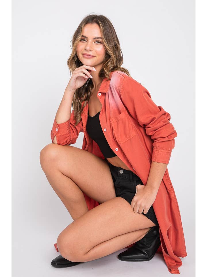 ZiA Apparel - Wholesale Dress - Women's - Washed Shirts Denim Dress 11