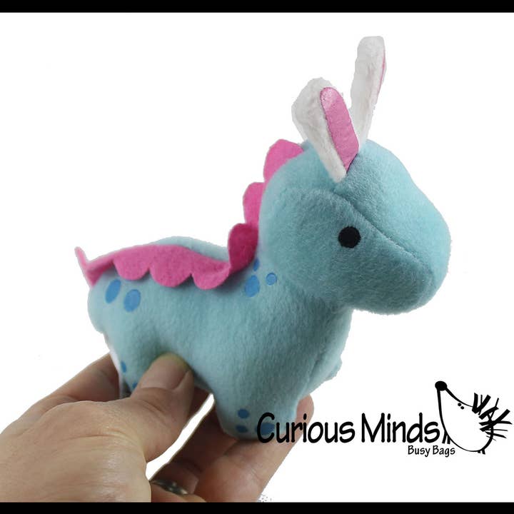 Curious Minds Toys - Wholesale Stuffed/plush toy – Kids & baby - 1 Easter Plush - Stuffed Dinosaur with Bunny Ears - Mini Stu3