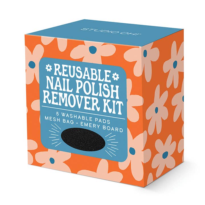 Glow Up Daisies Reusable Nail Polish Remover Kit for wholesale by Studio Oh!