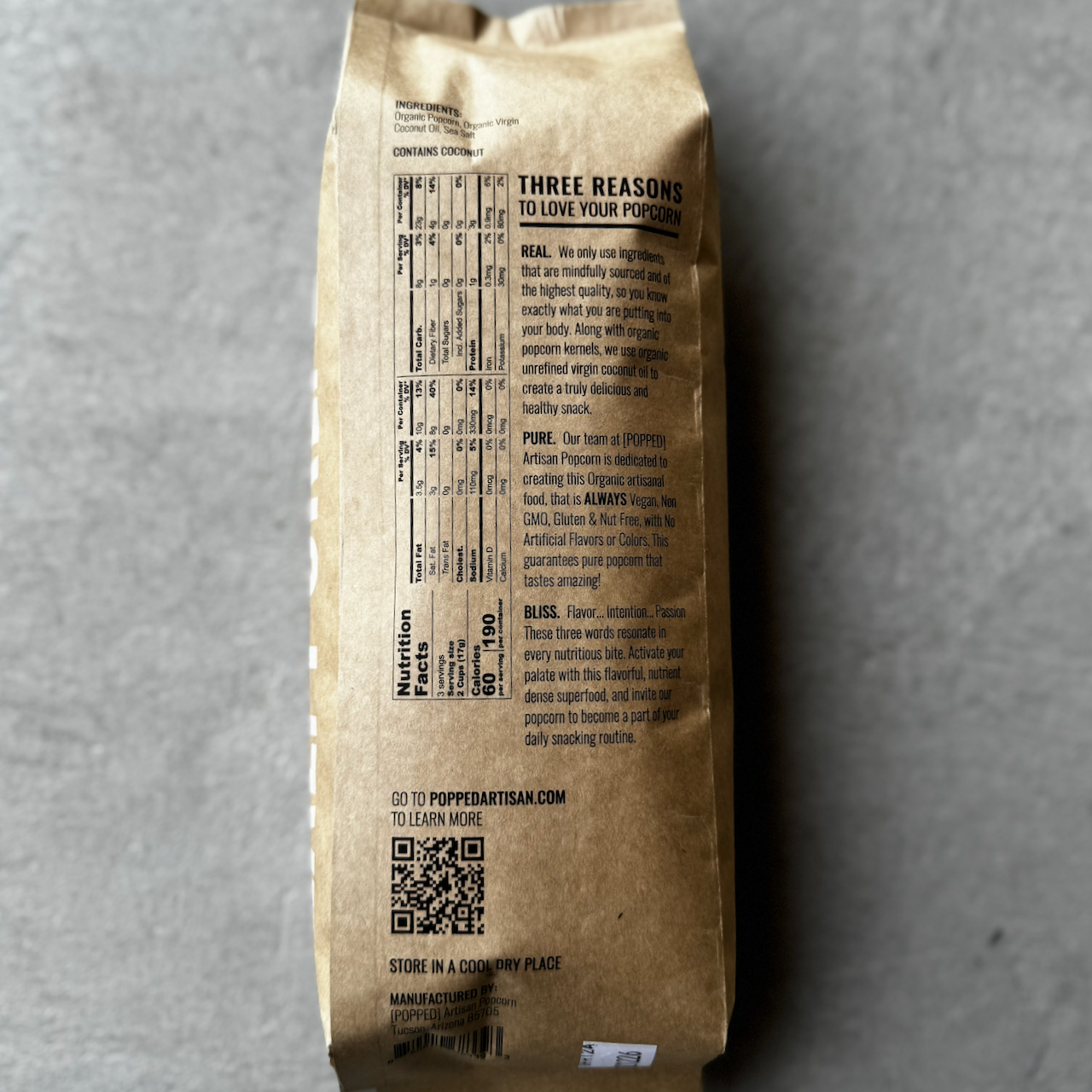 POPPED Artisan Popcorn - Wholesale Popcorn - Organic Sea Salt Popcorn1