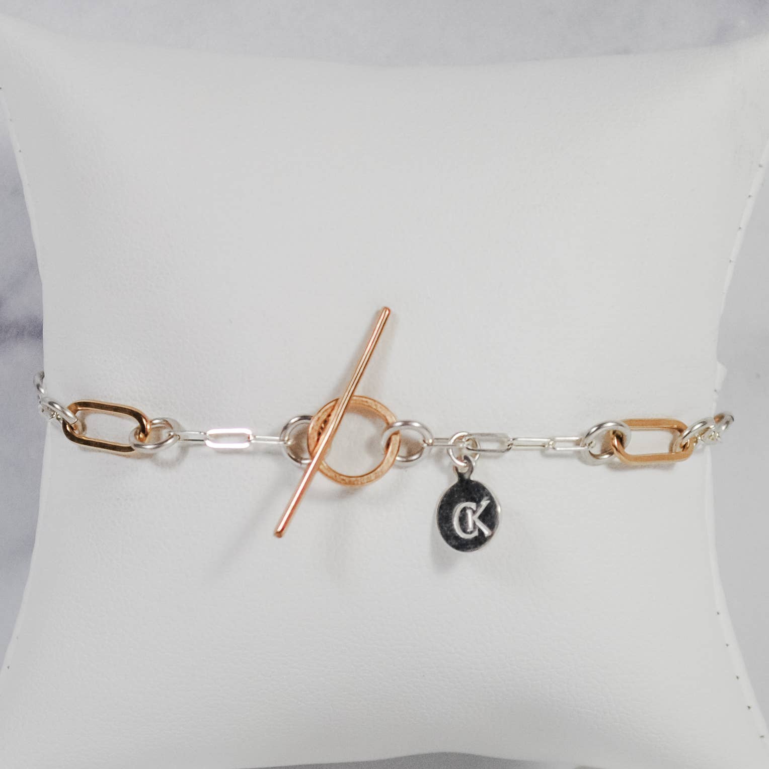 Cameron Kruse Designs - Wholesale Link & Chain Bracelet - Floating Paperclip Link Bracelet - Mixed Metal1