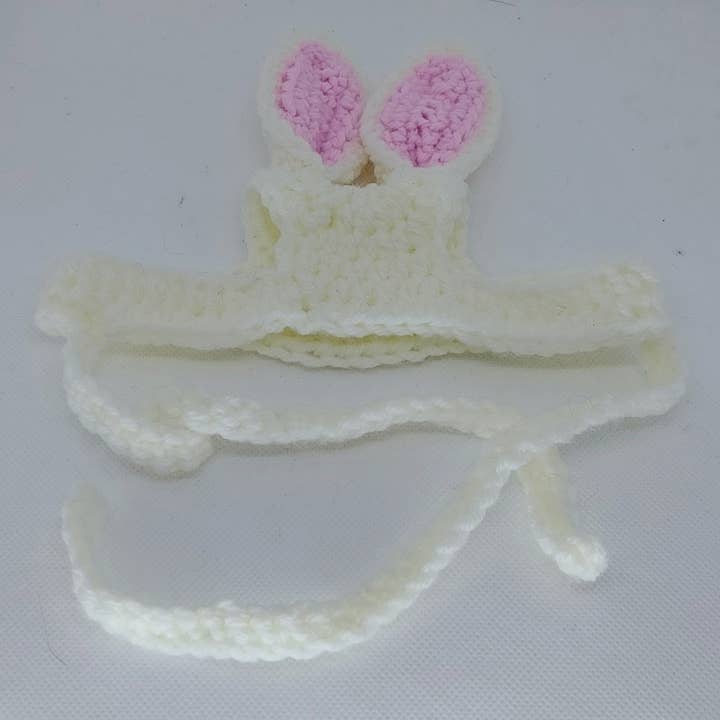 Glitter Ghost Clothing and Accessories - Vente Chapeau – chien - Chapeau de lapin de Pâques en crochet - Bonnet pour chat - Chapeau pour animal de compagnie