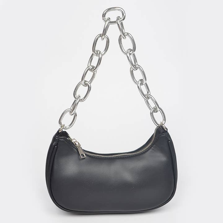3AM BY H&D ACCESSORIES - Wholesale Shoulder Bag - Women's - Faux Leather Chain Shoulder Bag1