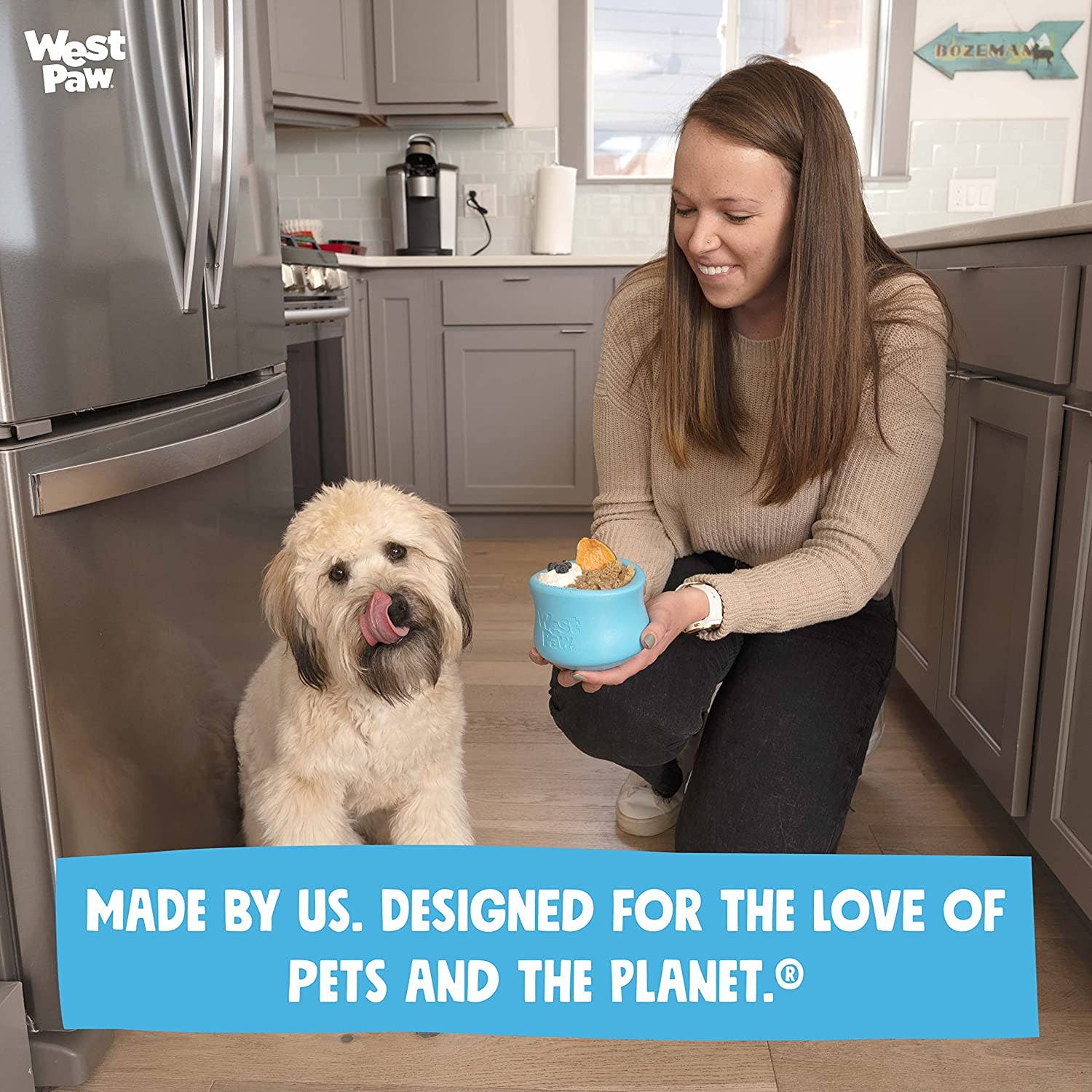 Elite Pet Distributors – wholesale Tuggleksak för hund - Hund – West Paw Zogoflex Toppl Godisutdelande Hundpussel Leksak Stor2