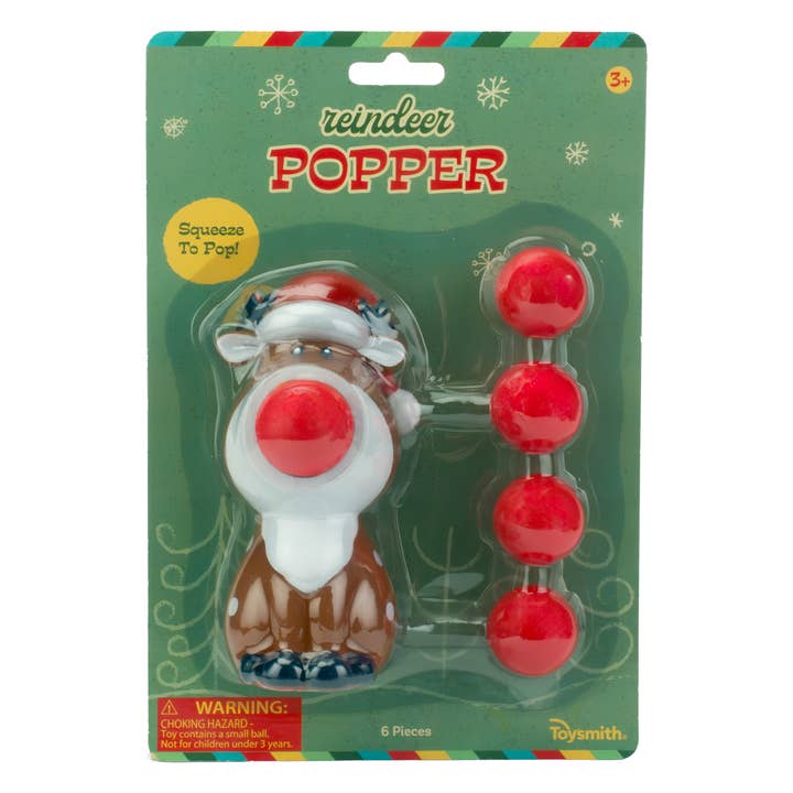 Toysmith - Wholesale Squishy Toy - Kids & Baby - Reindeer Ball Popper