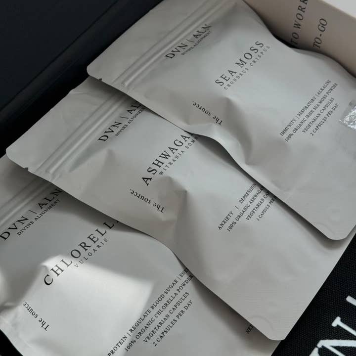 DVN ALN | Divine Alignment - Vente Supplément oral/vitamine - CAPSULES DE MOUSSE DE MER BIOLOGIQUE | CHONDRUS CRISPUS