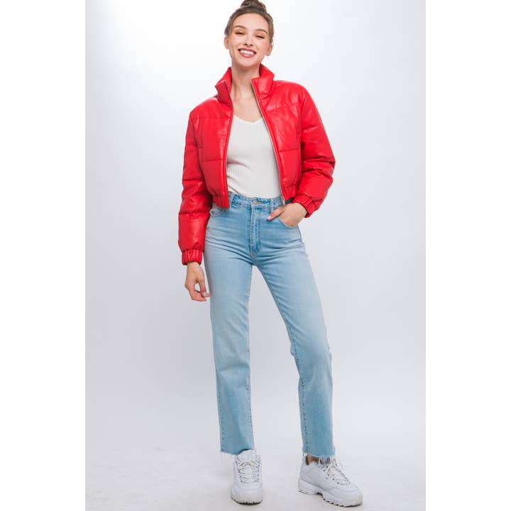 Giacca corta a piumino a collo alto per la vendita all'ingrosso da parte di Apolline