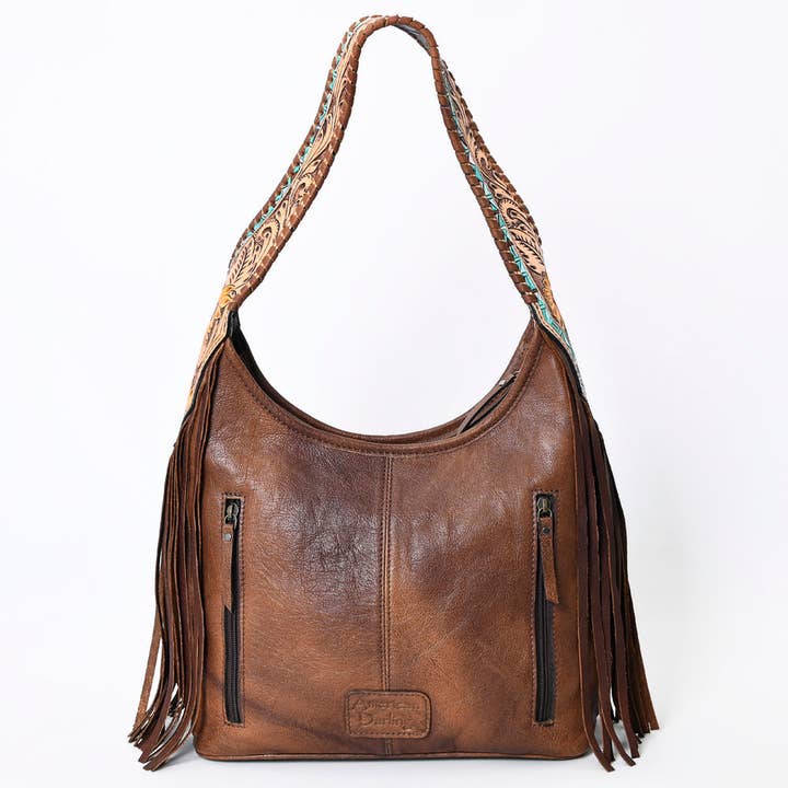 LS Western - Wholesale Shoulder bag – women's - LC-ADBG803 Annie Western Hobo Bag Hair-On Cowhide & Tooled Leather Shoulder Purse28