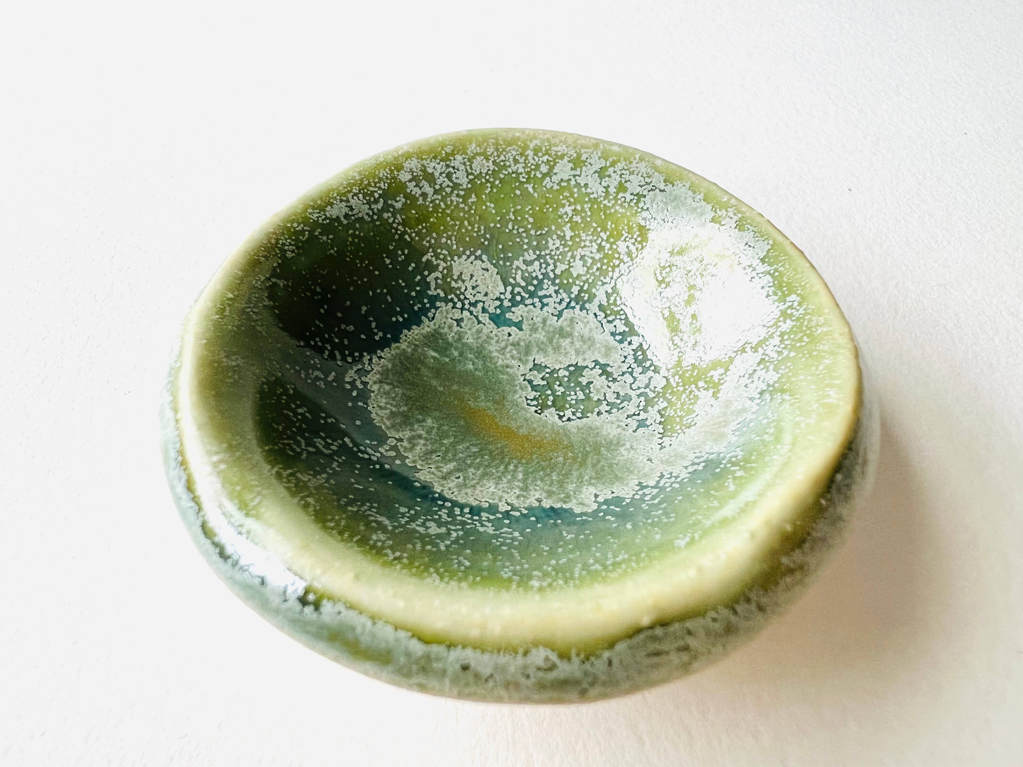 MoonMoon Ceramics – wholesale Jewellery dish – Green Tea Tiny Ring Dish5