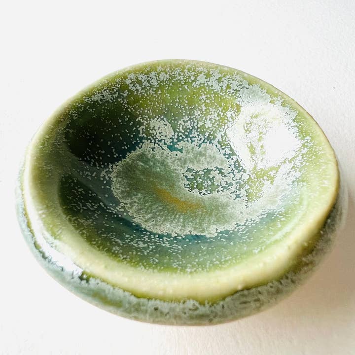 MoonMoon Ceramics – wholesale Jewellery dish – Green Tea Tiny Ring Dish5