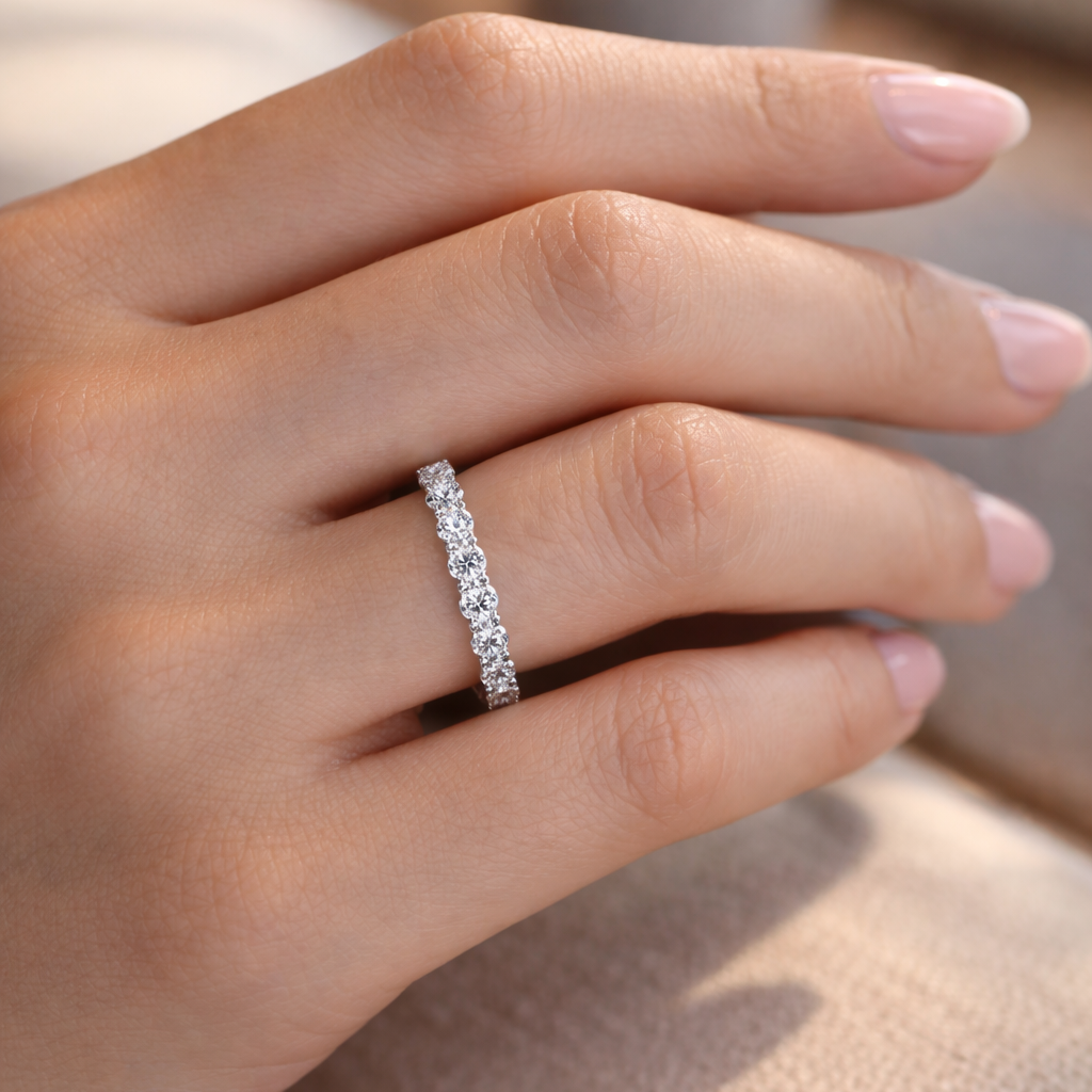 Geneve Diamond - Wholesale Wedding Band/Ring - 1 1/2 Carat Ct VS Diamond Eternity Band Ring Lab 14K Gold1