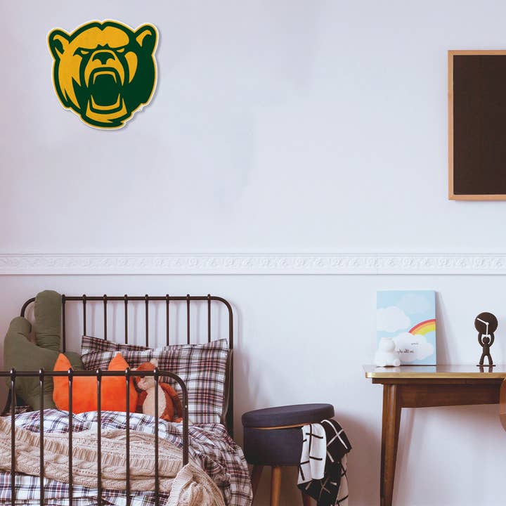 Rico Industries - Wholesale Flag - Baylor Mascot Logo Shape Cut Pennant3