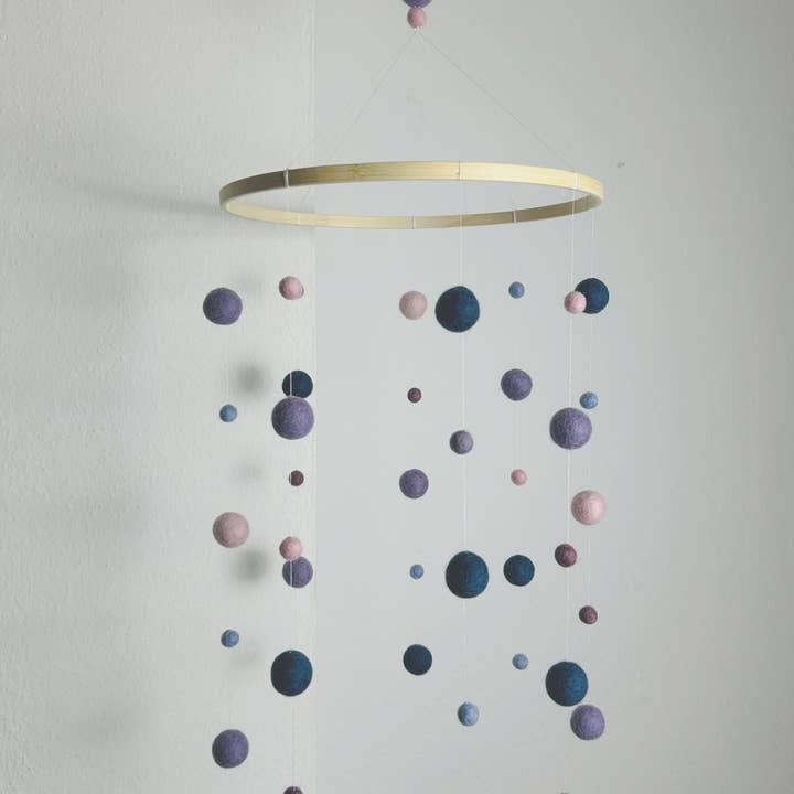 SANS.design - Wholesale Baby Mobile - Baby mobile made of felt balls2