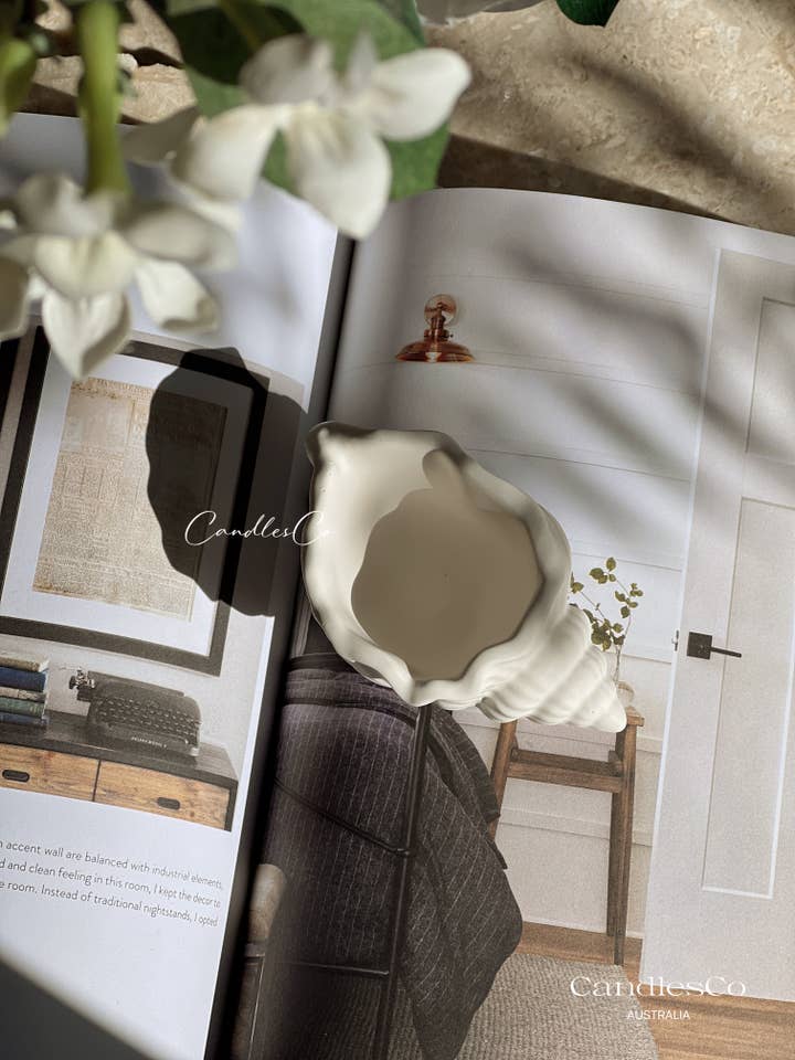 Balmoral Shell Vessel |Unique Coastal-Inspired Design for wholesale by CandlesCo Australia