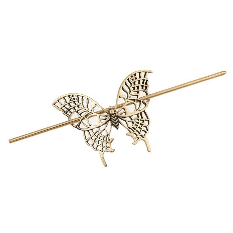 Tourtiwi - Wholesale Hair Pin - Vintage Cutout Butterfly Hair Sticks0