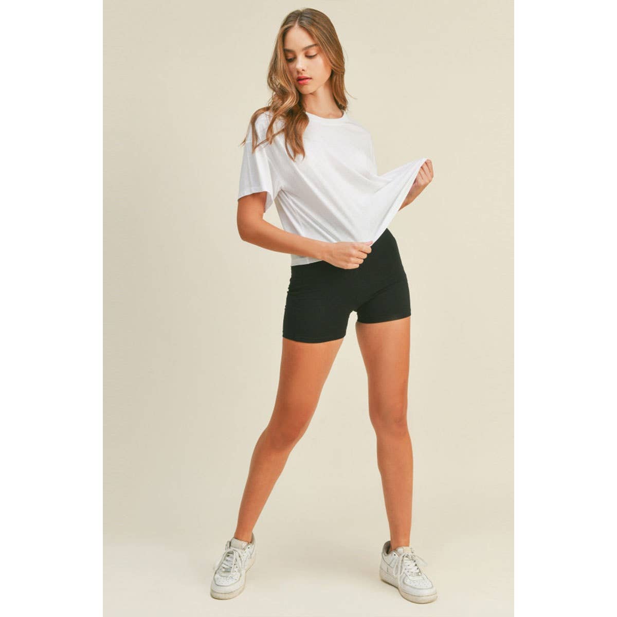 Timeless - Wholesale T-Shirt - Women's - ROUND NECK SHORT SLEEVES OVERSIZED CROP TOP8