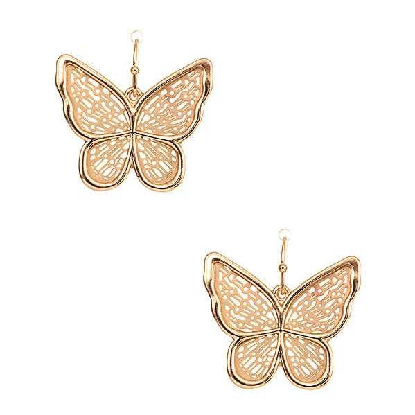 anbfashion – wholesale Dangle earrings – BUTTERFLY CUT OUT DANGLE EARRING 5490