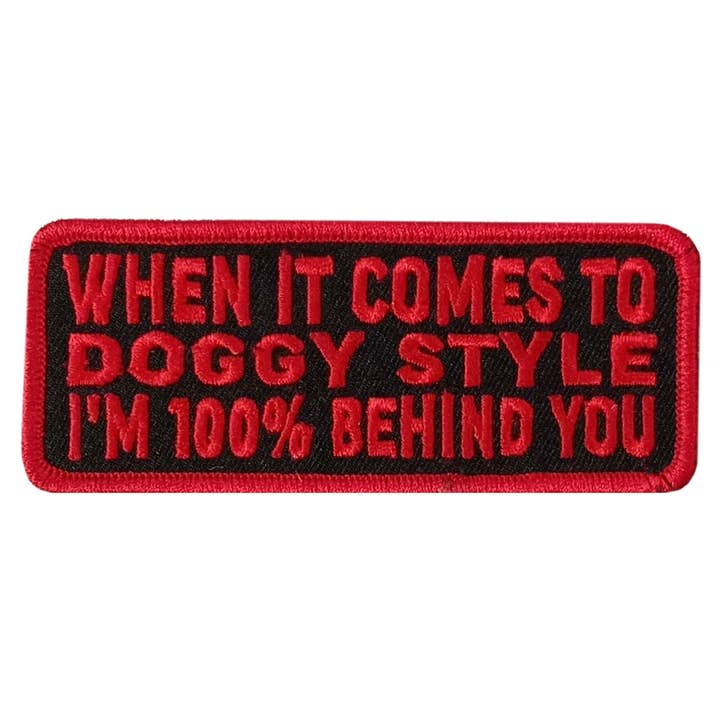 Hot Leathers DOGGIE STYLE 10 cm x 3,8 cm Emblema Bordado por atacado de Hot Leathers