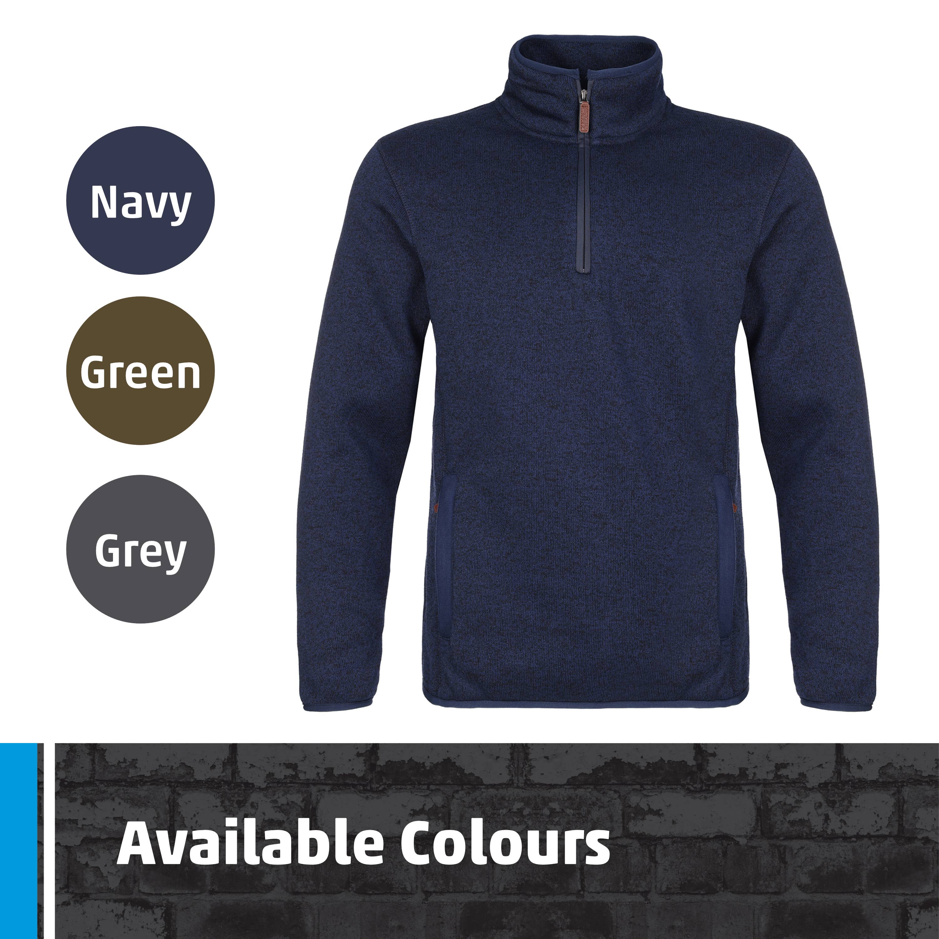 TuffStuff Workwear – Engroshandel Sweatshirt - Herre – Fort Easton pullover med fleecefor og lynlåslomme til håndvarmer3