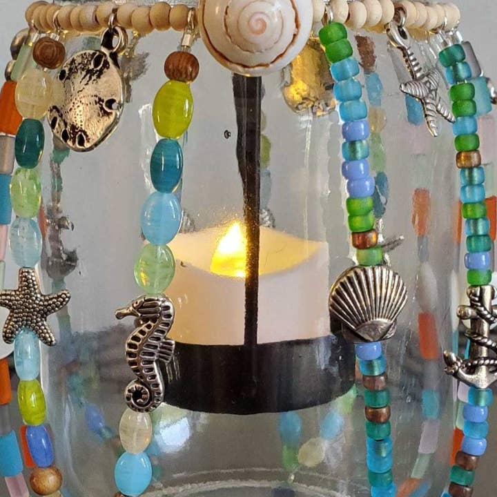 Mason Jar Candle Holder – BeachLife for wholesale by Thorneapple Designs