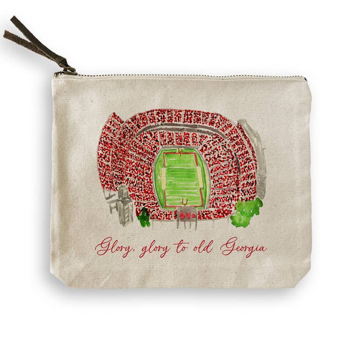 French Graffiti - Wholesale Tea Towel - Athens, Georgia Stadium with Quote7