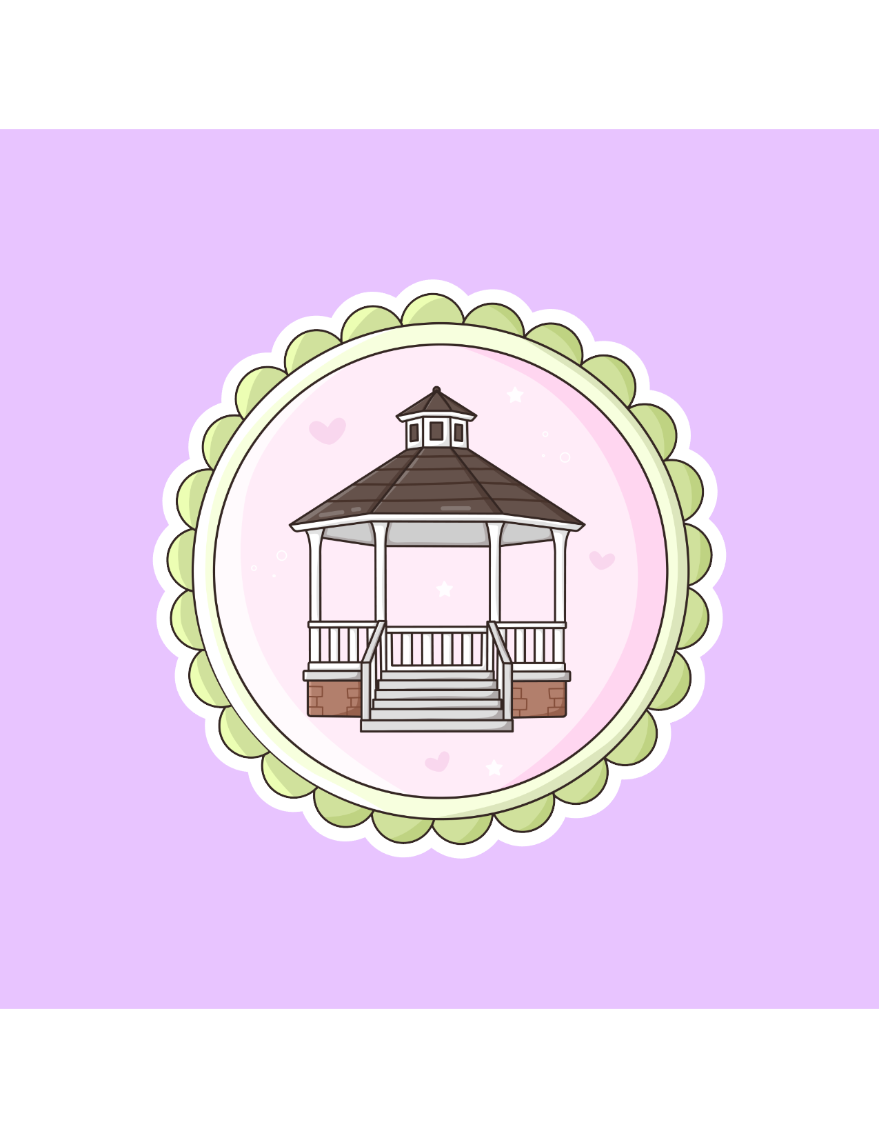 Shadows of Sunshine - Wholesale Sticker - Gazebo Stamp Sticker0
