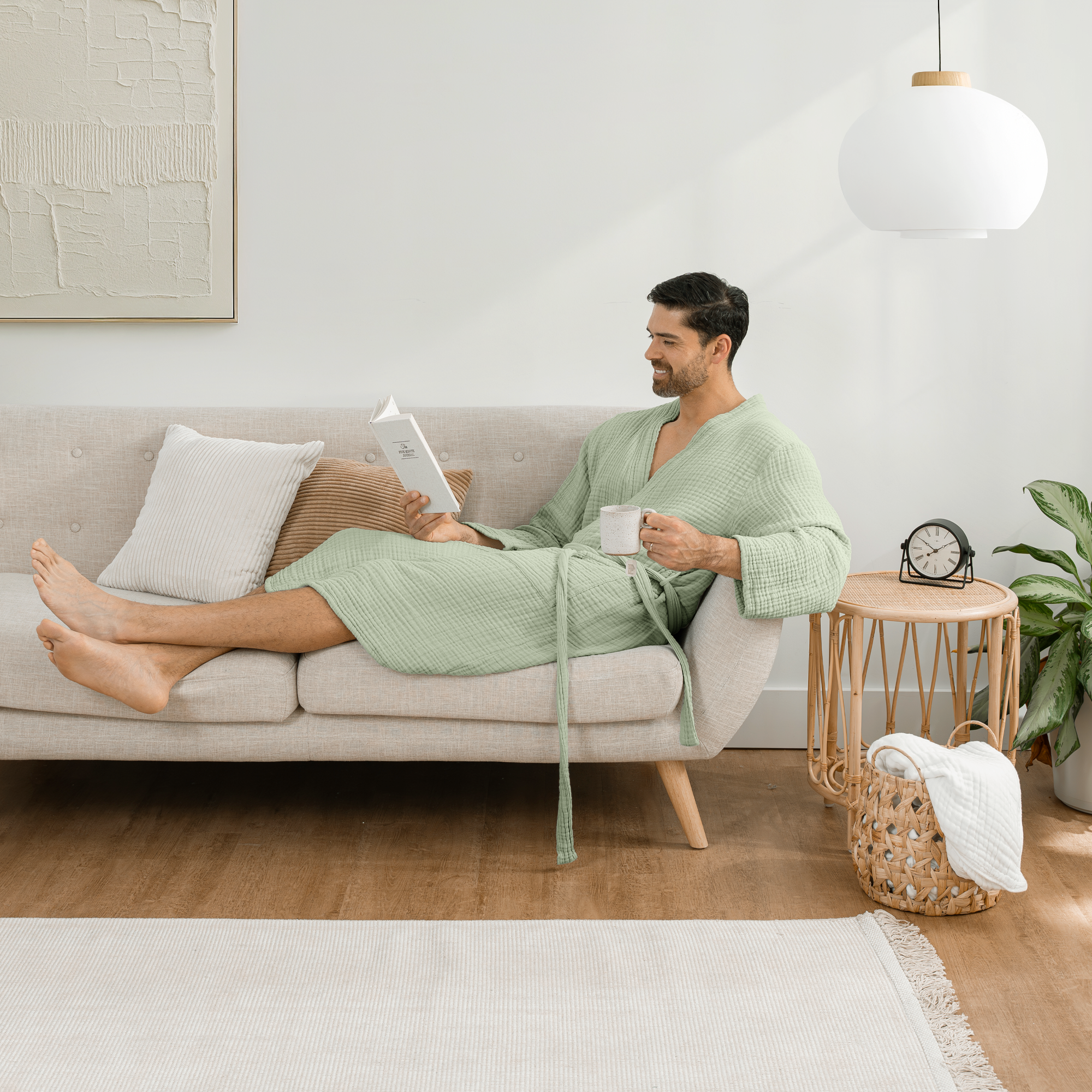 Comfy Cubs - Vente Peignoir – unisexe - Peignoir de bain en mousseline pour adulte - Peignoir doux 100 % coton par Comfy Cubs25