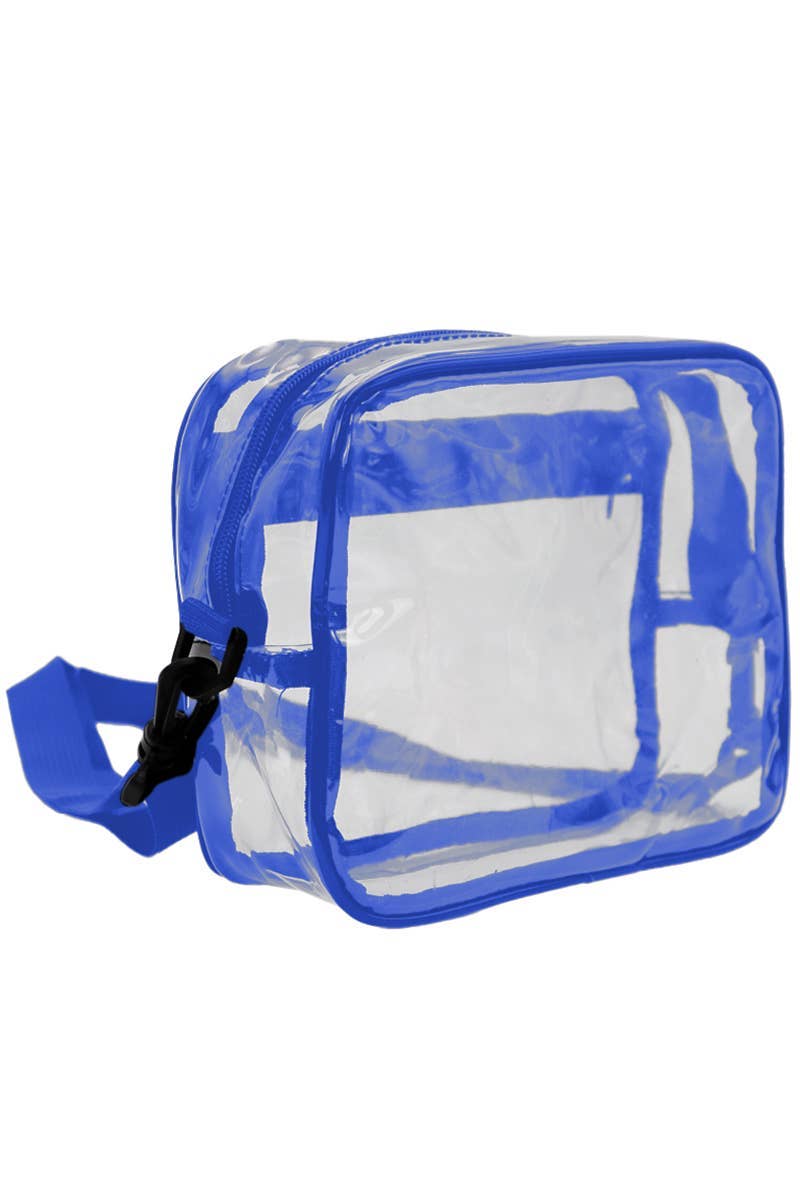Cap Zone - Wholesale Crossbody Bag - Women's - Clear Pvc Crossbody Messenger Travel Bag8