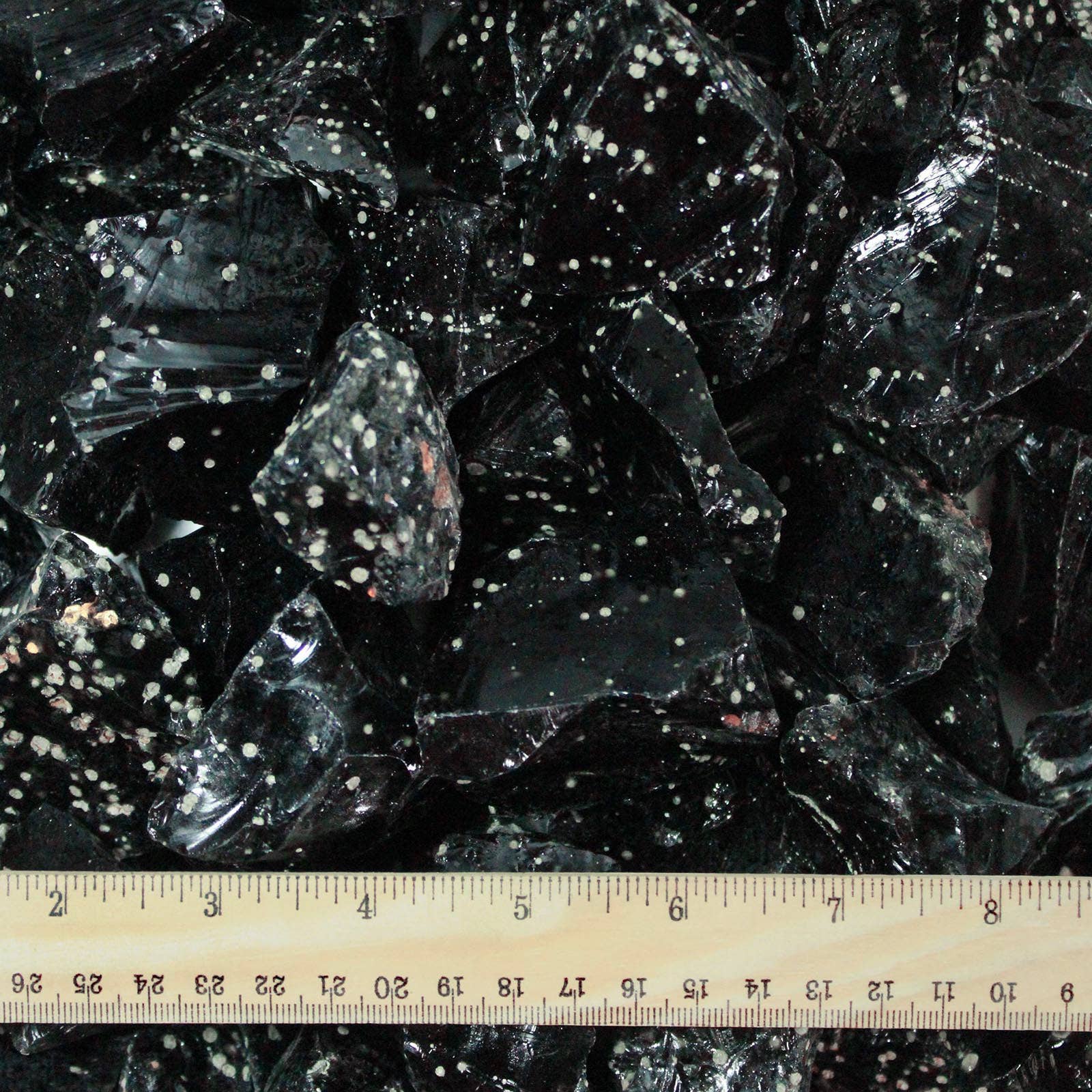 Fantasia Mining - Vendita all'ingrosso Pietra/cristallo spirituale - Ossidiana ruvida a forma di fiocco di neve - Messico (1lb)2