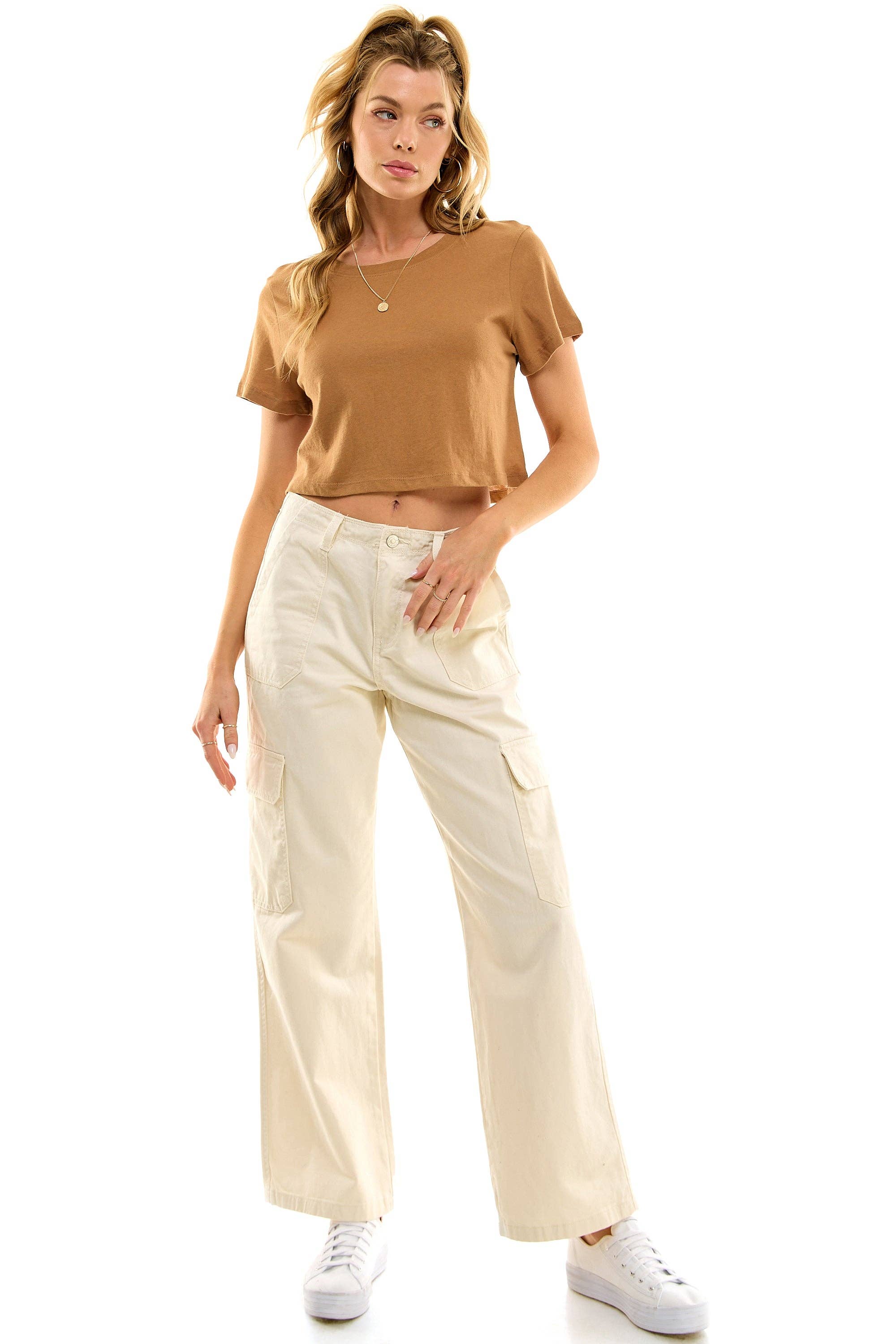 LOVING PEOPLE - Wholesale T-Shirt - Women's - Premium Cotton Crop Tees63