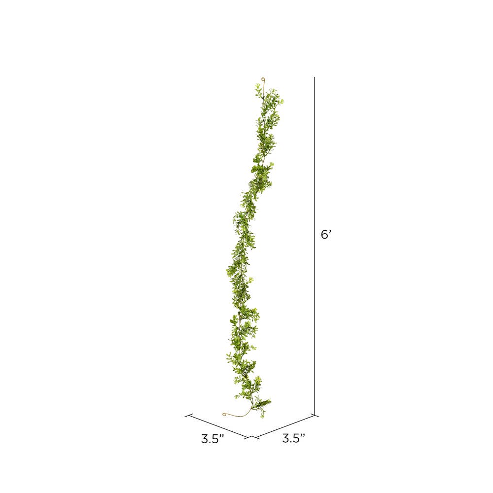 Vickerman - Vente Plantes artificielles - Guirlande moderne en buis vert de 6 pi Vickerman1