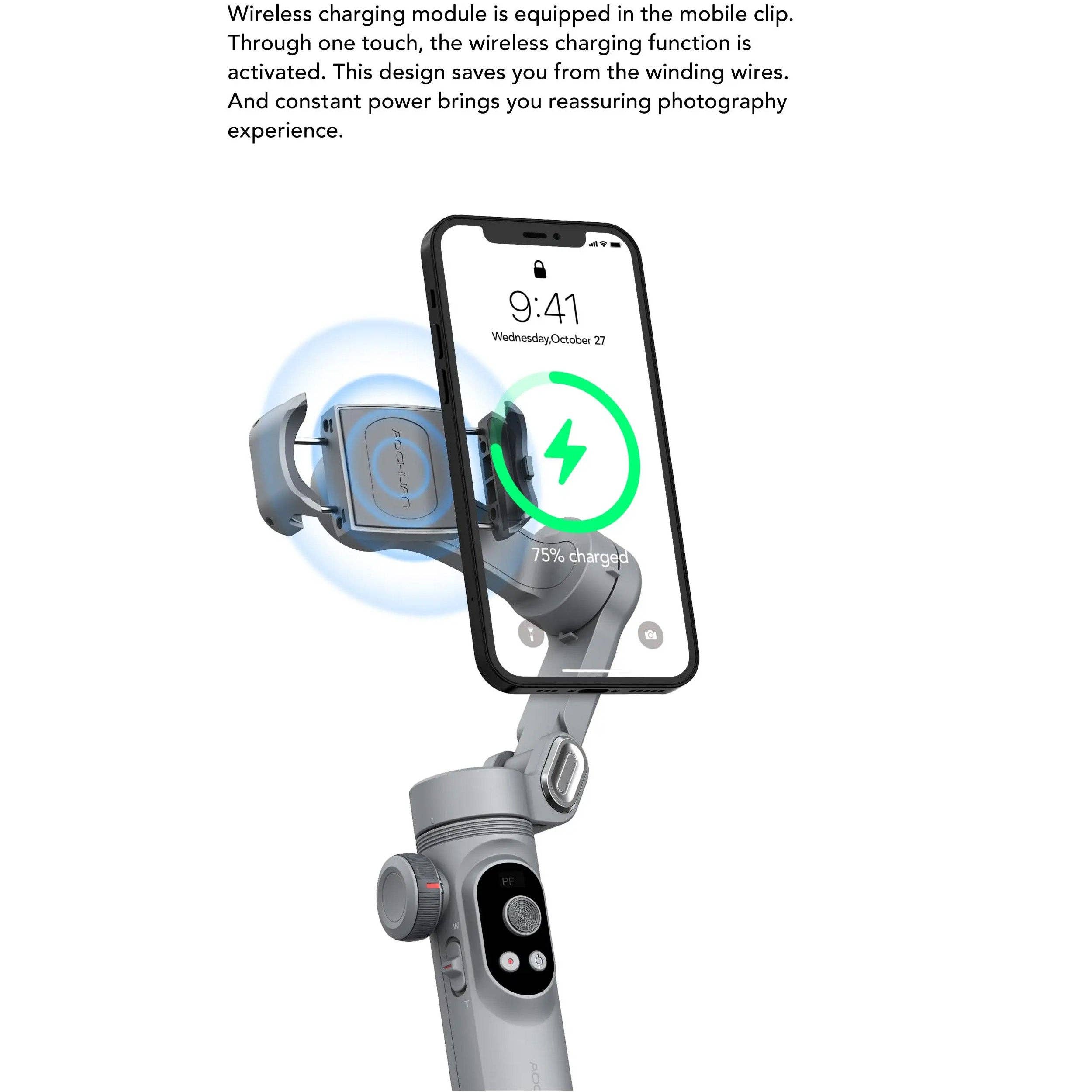GulleeGadgets - Wholesale Phone/Tablet Stand - Magnetic Fill Light Gimbal Stabilizer For Smartphone & Iphon8