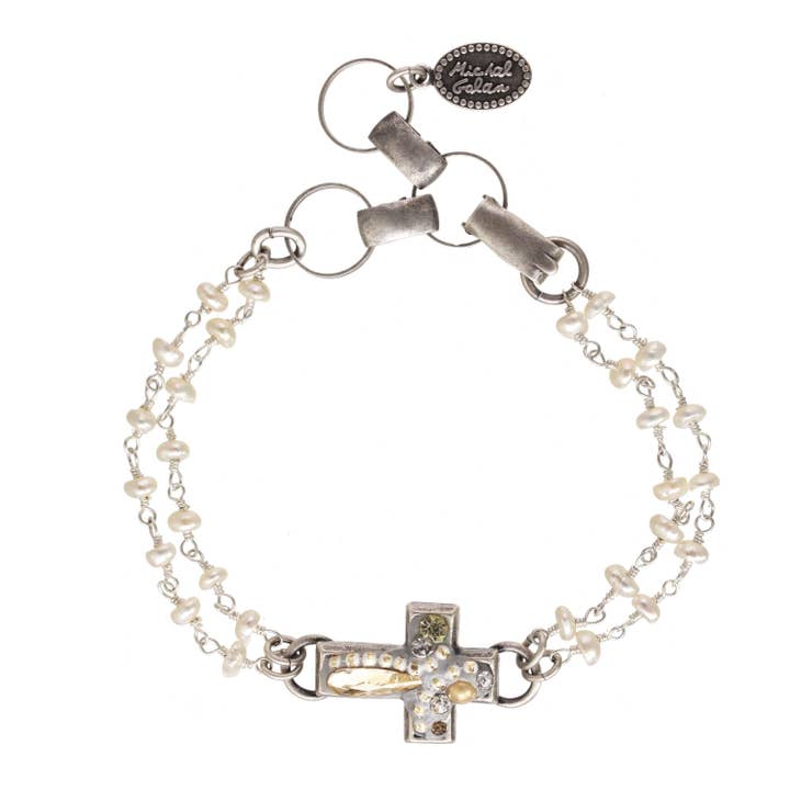 Moonlight Cross Bracelet for wholesale by Michal Golan Jewelry