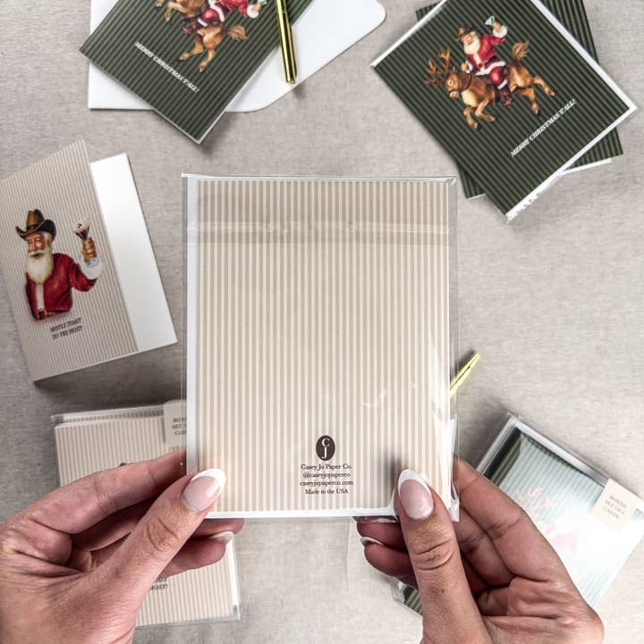 Casey Jo Paper Co. - Wholesale Christmas Card - "Mistle Toast to the Host" Greeting Card1