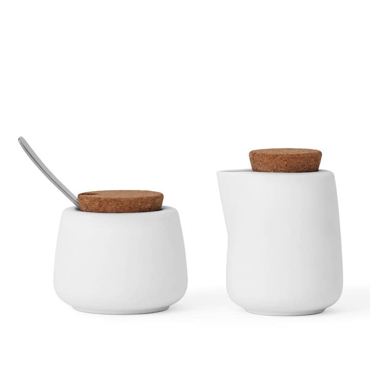 Nicola™ Porcelain Cream/Milk Pitcher & Sugar Bowl Set for wholesale by Viva | Espro | Liiton