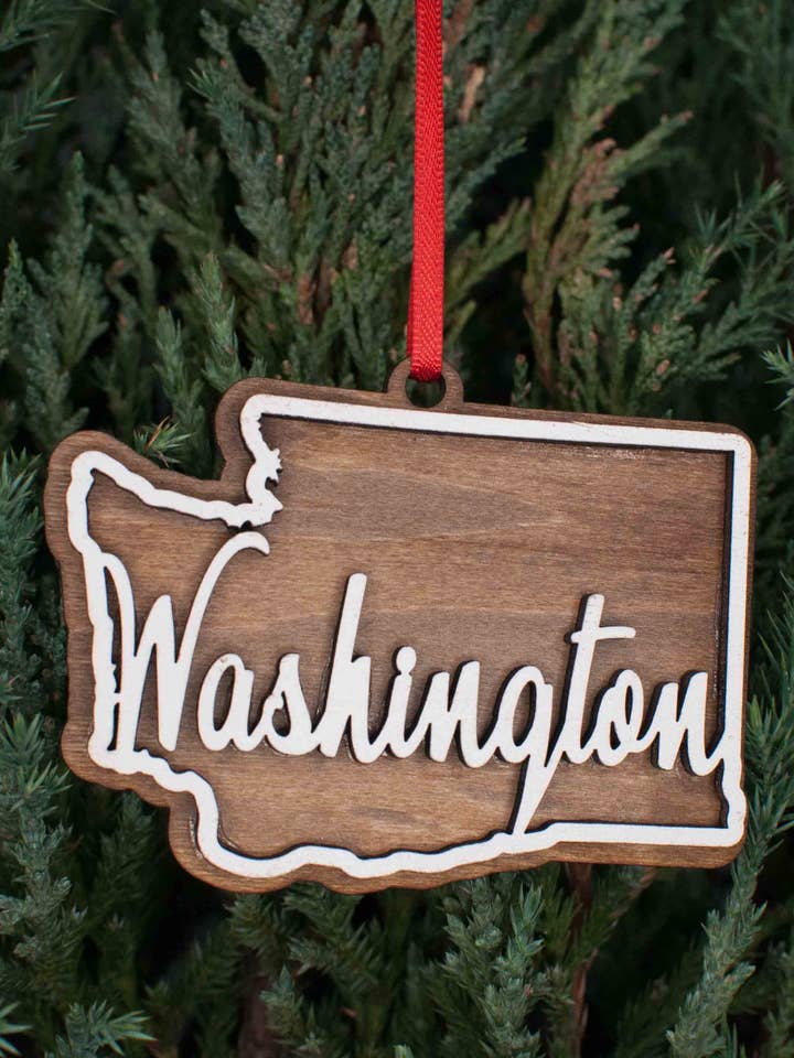 Washington Christmas Ornament for wholesale by The Little Ornament Shop