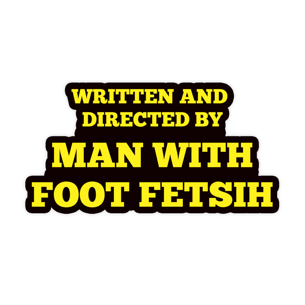Sticker Bull - Wholesale Sticker - Quentin Tarantino Foot Fetish Meme Sticker, Waterproof Vinyl0