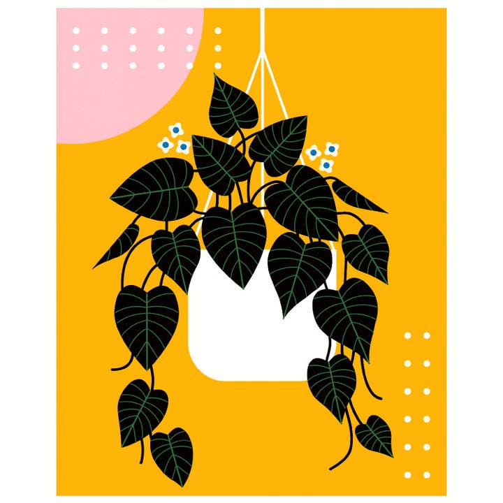 Amber Leaders Designs - Wholesale Art Print - Trailing Pothos Art Print